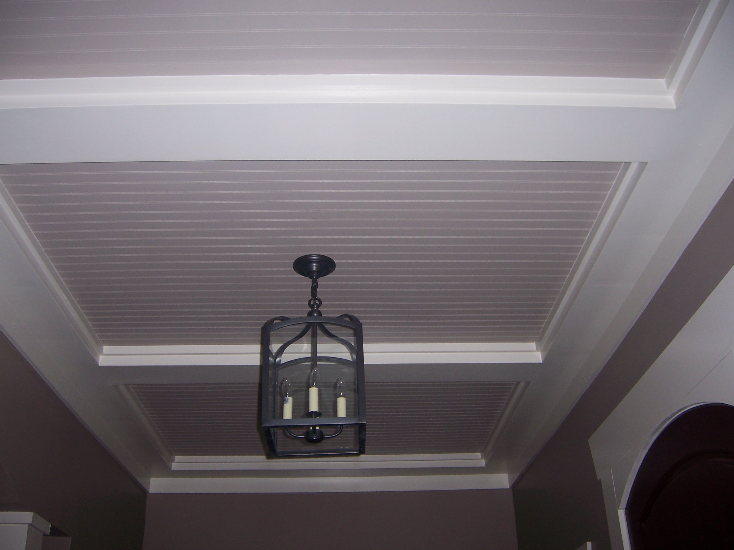 The Now Open Can Of Worms In Our Basement Beadboard Ceiling Remodel Bedroom Beadboard 5510